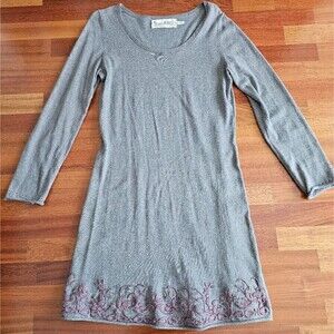 Aventura Women's Medium Sweater Dress Orgonic, Grey. Excellent Condition!